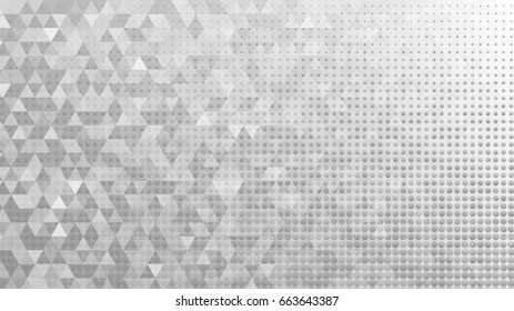 Abstract background made of small gray triangles and dots