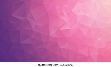 Abstract background made of small multicolor triangles. Lilac, pink, sky blue, cool color