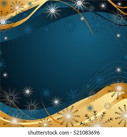 Abstract background made from snowflakes  vector illustration  on the blue phone