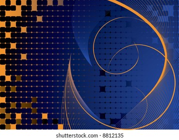 Abstract background made from squares. Vector