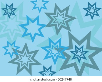 Abstract background made from stars - vector illustration.
