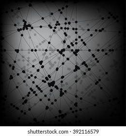 Abstract background is made of the stylized dark grid.
