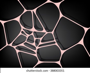 Abstract background is made of the stylized pink grid.