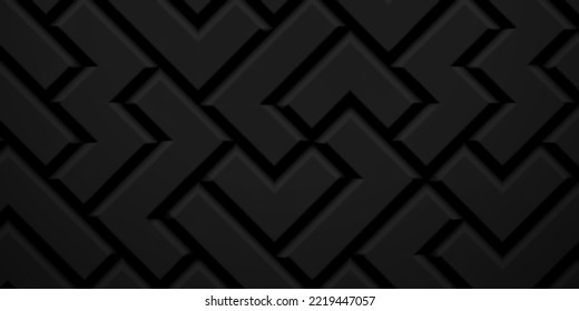 Abstract background made of tetris blocks in black colors