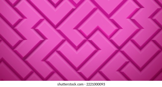 Abstract background made of tetris blocks in pink colors