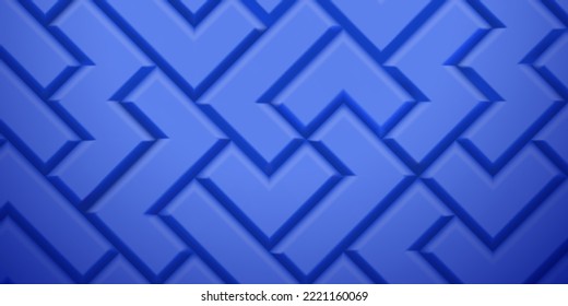 Abstract background made of tetris blocks in blue colors