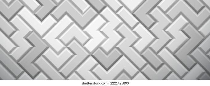 Fondo abstracto hecho de bloques de tétanos en colores blanco y gris