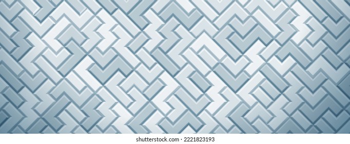 Abstract background made of tetris blocks in light blue colors