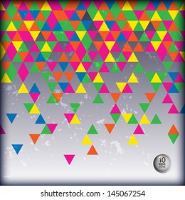Abstract background made of triangles. Vector eps 10 illustration.
