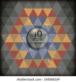 Abstract background made of triangles. Vector eps 10 illustration.