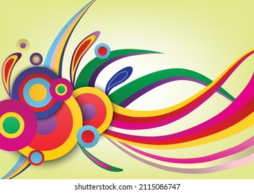 Abstract background made up of vector ,colorful suitable for festive designs.