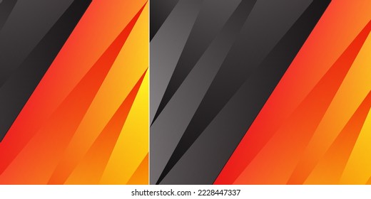 Abstract background made of waving lines in orange black colors
