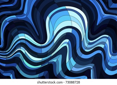 Fondo abstracto hecho de un patrón de rayas onduladas