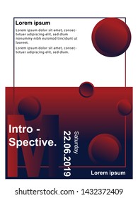 Abstract background, magazine layout, geometric design illustration