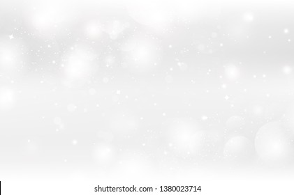 Abstract background, magic fantasy silver stars sparkle decoration seasonal holiday celebration vector illustration