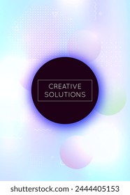 Abstract Background. Magic Fluorescent Backdrop. Violet Tech Pattern. Neon Texture. Shiny Banner. Hipster Shape. Dynamic Flyer. Memphis Dots. Blue Abstract Background