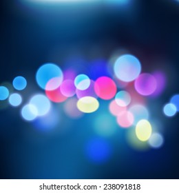 Abstract background, magic lights. Vector illustration. 