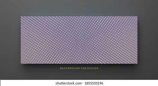 Abstract background with many dots. 3d network design with particles. Vector illustration. Cover design template. Can be used for advertising, marketing or presentation.