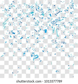 Abstract background with many falling tiny confetti pieces. vector background
