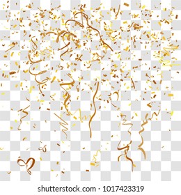 Abstract background with many falling tiny confetti pieces. vector background