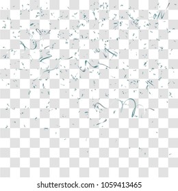 Abstract background with many falling tiny confetti pieces. vector background
