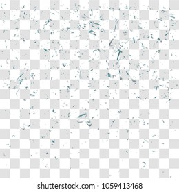 Abstract background with many falling tiny confetti pieces. vector background