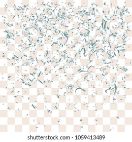 Abstract background with many falling tiny confetti pieces. vector background