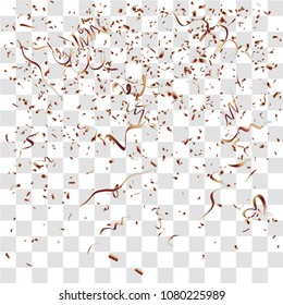 Abstract background with many falling tiny confetti pieces. vector background