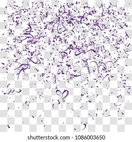 Abstract background with many falling tiny confetti pieces. vector background