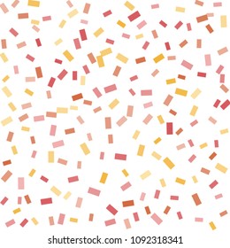 Abstract background with many falling tiny confetti pieces. vector background. Defocused stylish confetti on white background. For banners, wallpapers, postcards, business, weddings, party.