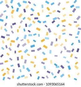 Abstract background with many falling tiny confetti pieces. vector background. Defocused stylish confetti on white background. For banners, wallpapers, postcards, business, weddings, party.
