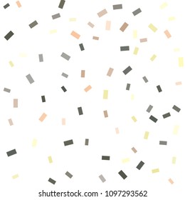 Abstract background with many falling tiny confetti pieces. vector background. Defocused stylish confetti on white background. For banners, wallpapers, postcards, business, weddings, party.