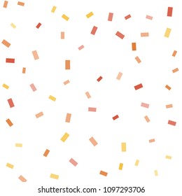 Abstract background with many falling tiny confetti pieces. vector background. Defocused stylish confetti on white background. For banners, wallpapers, postcards, business, weddings, party.