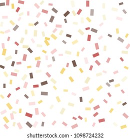 Abstract background with many falling tiny confetti pieces. vector background. Defocused stylish confetti on white background. For banners, wallpapers, postcards, business, weddings, party.