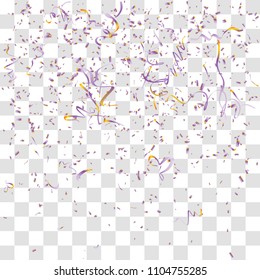 Abstract background with many falling tiny confetti pieces. vector background