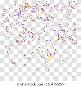 Abstract background with many falling tiny confetti pieces. vector background