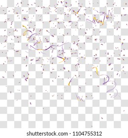 Abstract background with many falling tiny confetti pieces. vector background