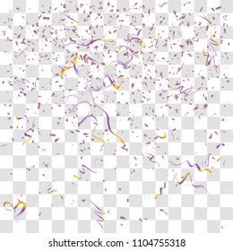 Abstract background with many falling tiny confetti pieces. vector background