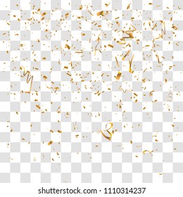 Abstract background with many falling tiny confetti pieces. vector background