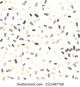 Abstract background with many falling tiny confetti pieces. vector background. Defocused stylish confetti on white background. For banners, wallpapers, postcards, business, weddings, party.