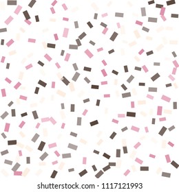 Abstract background with many falling tiny confetti pieces. vector background. Defocused stylish confetti on white background. For banners, wallpapers, postcards, business, weddings, party.