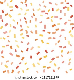 Abstract background with many falling tiny confetti pieces. vector background. Defocused stylish confetti on white background. For banners, wallpapers, postcards, business, weddings, party.