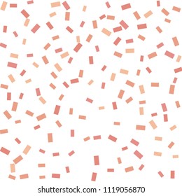Abstract background with many falling tiny confetti pieces. vector background. Defocused stylish confetti on white background. For banners, wallpapers, postcards, business, weddings, party.