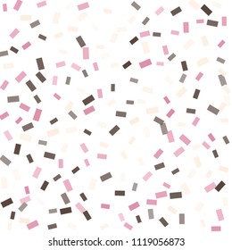 Abstract background with many falling tiny confetti pieces. vector background. Defocused stylish confetti on white background. For banners, wallpapers, postcards, business, weddings, party.