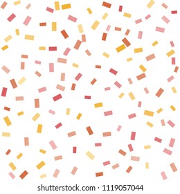 Abstract background with many falling tiny confetti pieces. vector background. Defocused stylish confetti on white background. For banners, wallpapers, postcards, business, weddings, party.