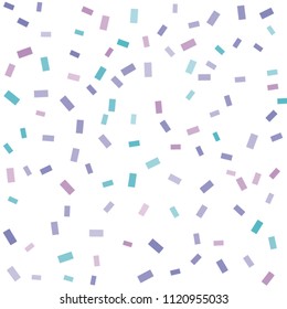 Abstract background with many falling tiny confetti pieces. vector background. Defocused stylish confetti on white background. For banners, wallpapers, postcards, business, weddings, party.