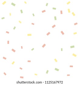 Abstract background with many falling tiny confetti pieces. vector background. Defocused stylish confetti on white background. For banners, wallpapers, postcards, business, weddings, party.