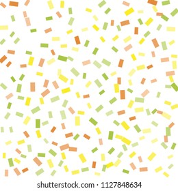 Abstract background with many falling tiny confetti pieces. vector background. Defocused stylish confetti on white background. For banners, wallpapers, postcards, business, weddings, party.