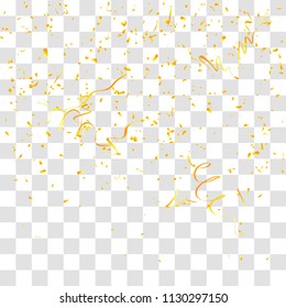 Abstract background with many falling tiny confetti pieces. vector background