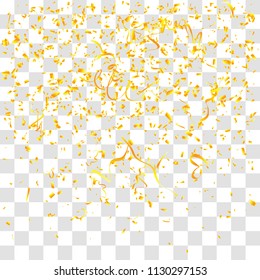 Abstract background with many falling tiny confetti pieces. vector background